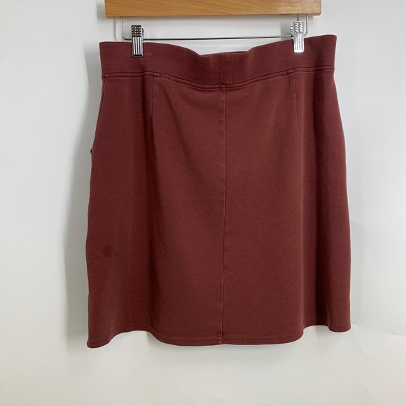 Patagonia Womens A Line Skirt Pockets Maroon Burgundy Casual Mini Skater - Picture 2 of 14